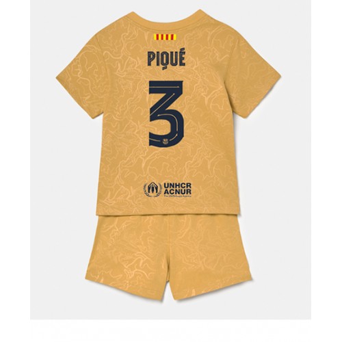 Barcelona Gerard Pique #3 kläder Barn 2022-23 Bortatröja Kortärmad (+ korta byxor) Barcelona Gerard Pique #3 kläder Barn 2022-23 Bortatröja Kortärmad (+ korta byxor)